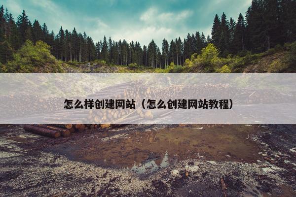 怎么样创建网站（怎么创建网站教程）