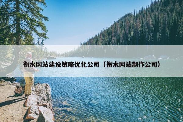 衡水网站建设策略优化公司（衡水网站制作公司）