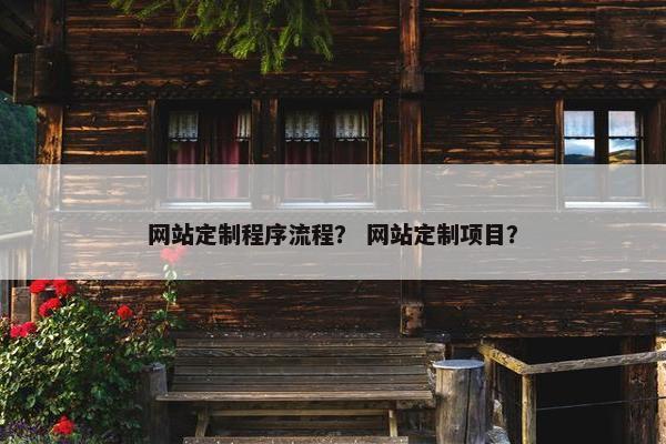 网站定制程序流程？ 网站定制项目？