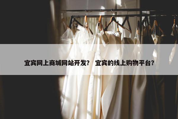 宜宾网上商城网站开发？ 宜宾的线上购物平台？