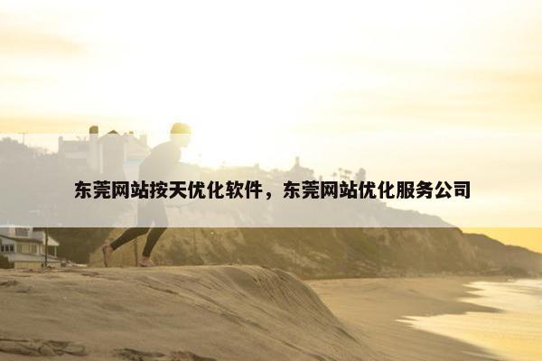 东莞网站按天优化软件，东莞网站优化服务公司