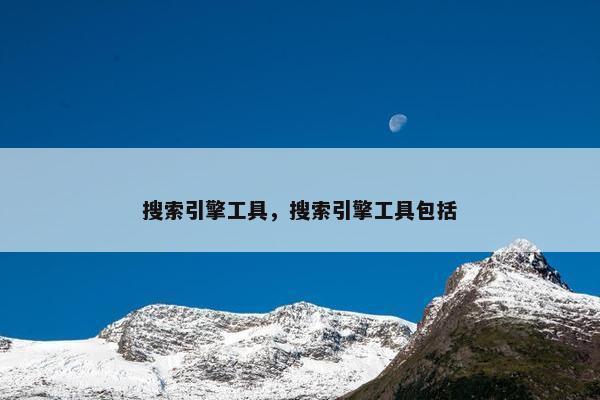 搜索引擎工具，搜索引擎工具包括