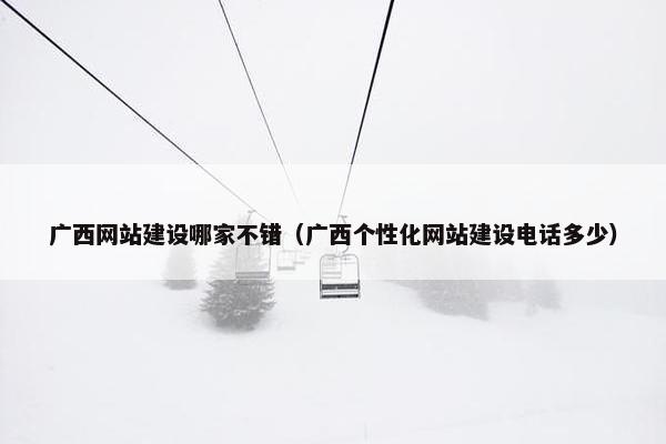 广西网站建设哪家不错（广西个性化网站建设电话多少）