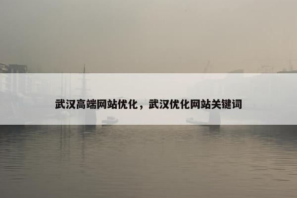 武汉高端网站优化，武汉优化网站关键词