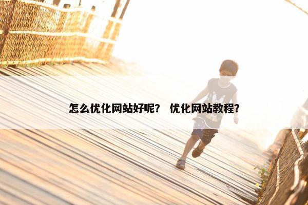 怎么优化网站好呢？ 优化网站教程？