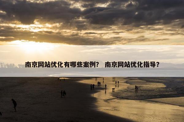 南京网站优化有哪些案例？ 南京网站优化指导？
