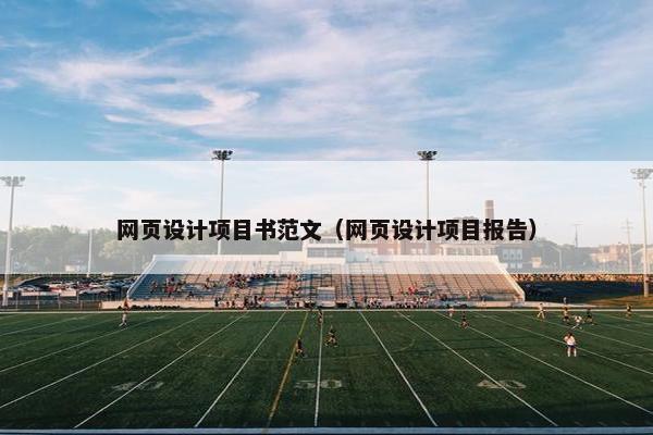 网页设计项目书范文（网页设计项目报告）