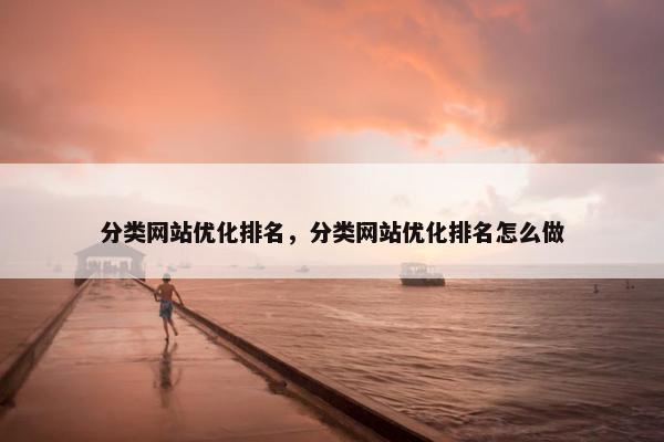 分类网站优化排名，分类网站优化排名怎么做