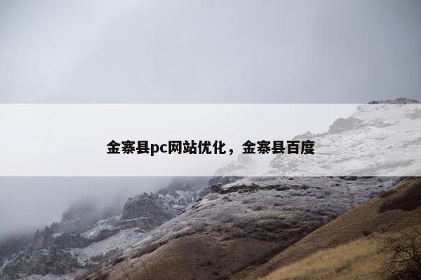 金寨县pc网站优化，金寨县百度