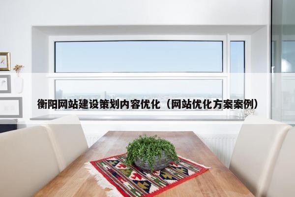 衡阳网站建设策划内容优化（网站优化方案案例）