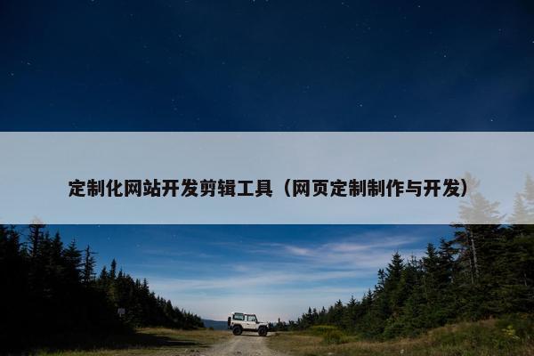 定制化网站开发剪辑工具（网页定制制作与开发）
