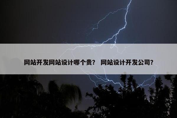 网站开发网站设计哪个贵？ 网站设计开发公司？
