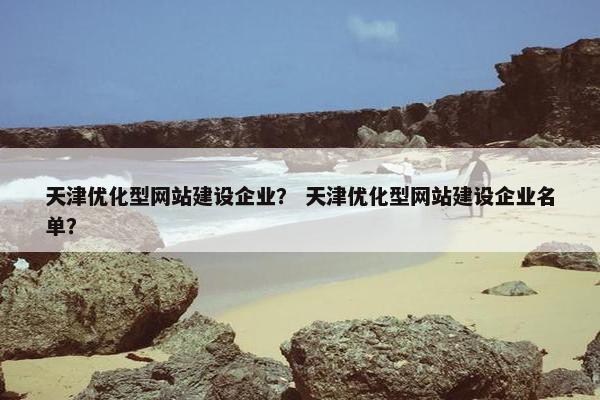 天津优化型网站建设企业？ 天津优化型网站建设企业名单？
