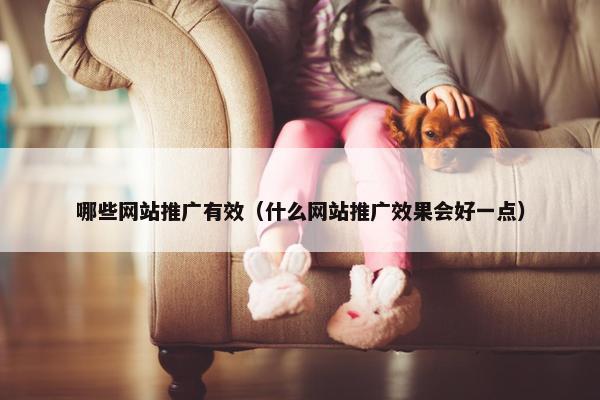 哪些网站推广有效（什么网站推广效果会好一点）