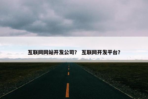 互联网网站开发公司？ 互联网开发平台？