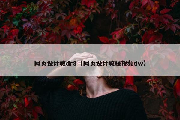 网页设计教dr8（网页设计教程视频dw）