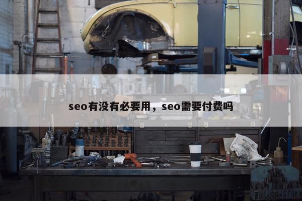 seo有没有必要用，seo需要付费吗
