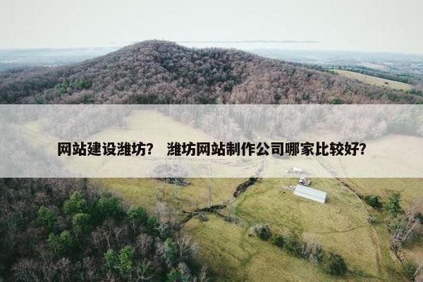 网站建设潍坊？ 潍坊网站制作公司哪家比较好？