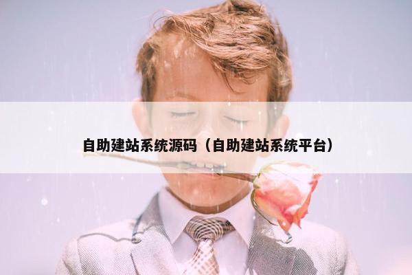 自助建站系统源码（自助建站系统平台）