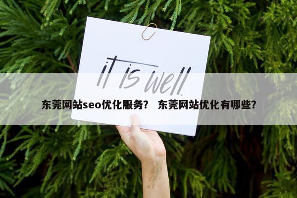 东莞网站seo优化服务？ 东莞网站优化有哪些？