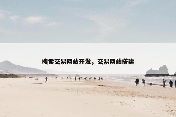 搜索交易网站开发，交易网站搭建