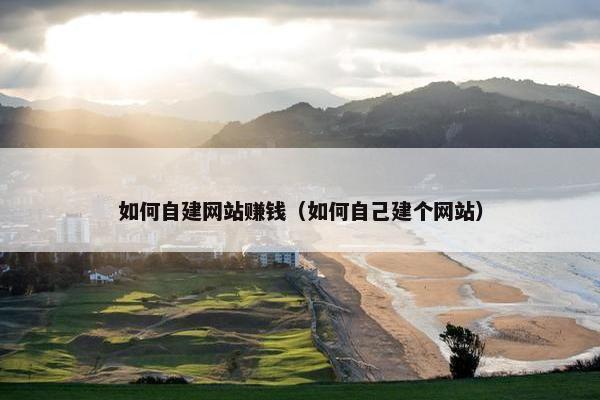 如何自建网站赚钱（如何自己建个网站）