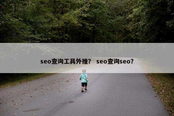seo查询工具外推？ seo查询seo？