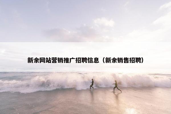 新余网站营销推广招聘信息（新余销售招聘）
