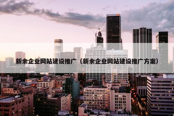 新余企业网站建设推广（新余企业网站建设推广方案）