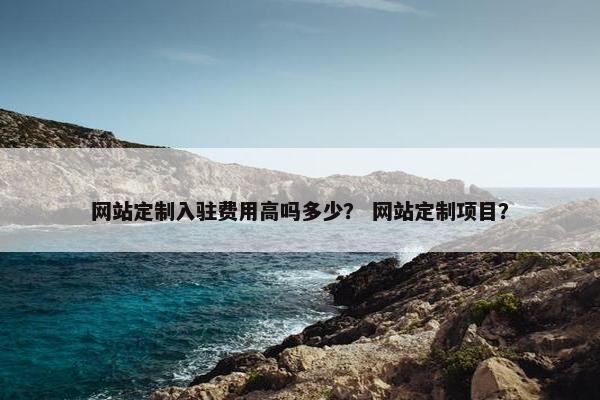 网站定制入驻费用高吗多少？ 网站定制项目？