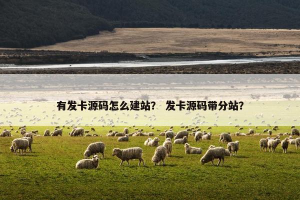 有发卡源码怎么建站？ 发卡源码带分站？