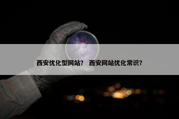西安优化型网站？ 西安网站优化常识？