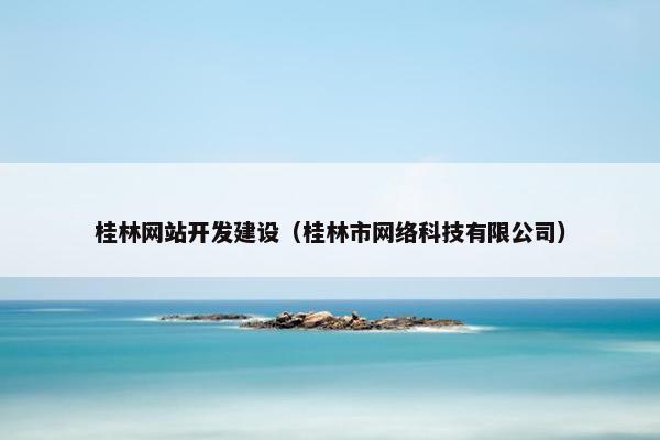 桂林网站开发建设（桂林市网络科技有限公司）