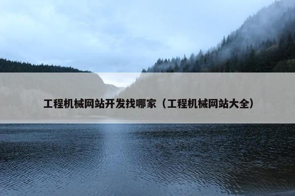 工程机械网站开发找哪家（工程机械网站大全）