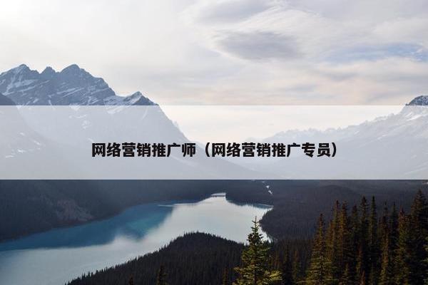 网络营销推广师（网络营销推广专员）