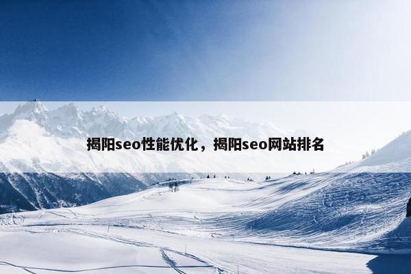 揭阳seo性能优化，揭阳seo网站排名