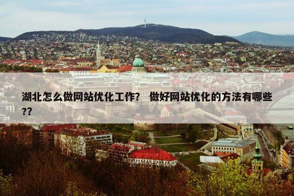 湖北怎么做网站优化工作？ 做好网站优化的方法有哪些?？