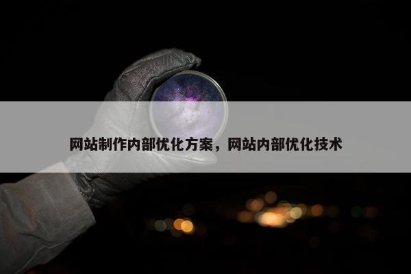 网站制作内部优化方案，网站内部优化技术